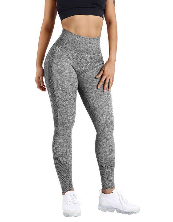 Lucid 7/8, Leggings, Marl, High-Waisted Leggings, Gym Leggings For Women, ladies workout leggings, Plus size gym leggings, Grey Leggings